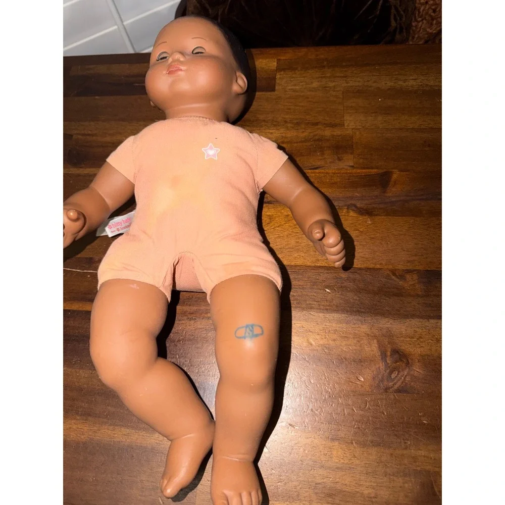 American Girl Bitty Baby Doll African Dark Skin Brown Eyes